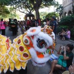 Lion dance Honolulu, Hawaii