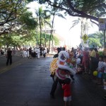 Lion dance Honolulu, Hawaii