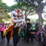 Lion dance Honolulu, Hawaii