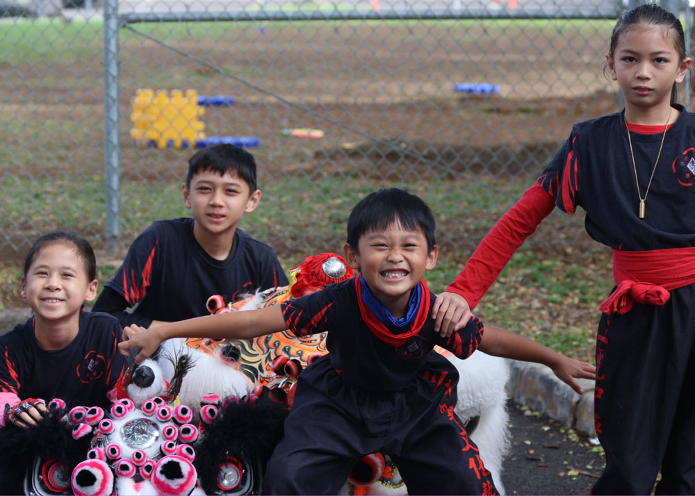 Chinese New Year Hawaii 2026 Saam Fu Lion Dance Kung Fu Kids Classes