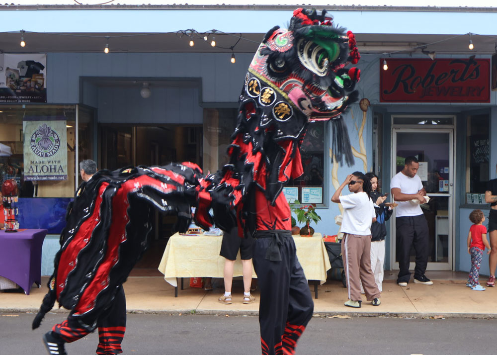 Chinese New Year 2026 Lion Dance Lihue Night Market Kauai