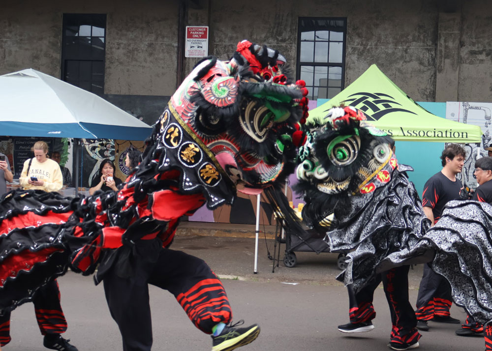 Chinese New Year 2026 Lion Dance Lihue Night Market Kauai